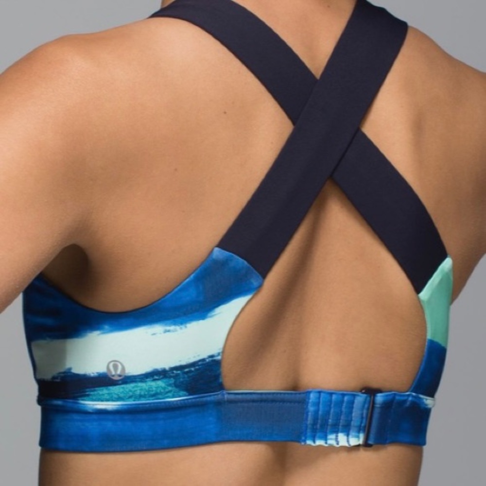 Blue & Green Lululemon All Sport Bra *Adjustable, 10